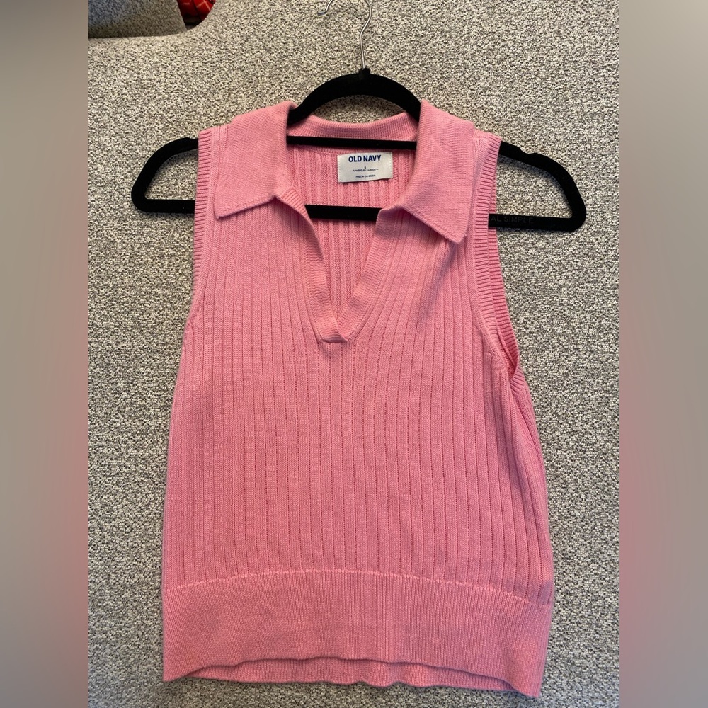 Pink Sweater Vest